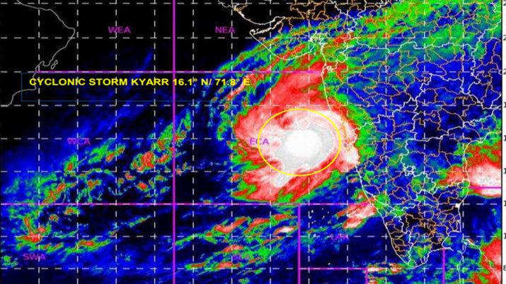 Cyclonic storm 'Kyarr' may unleash strong winds, heavy rains