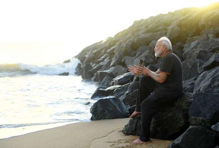 Image result for Narendra Modi Mamallapuram Beach