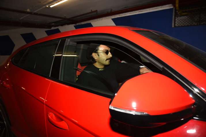 Image result for Ranveer Singh bought 3 million red Lamborghini