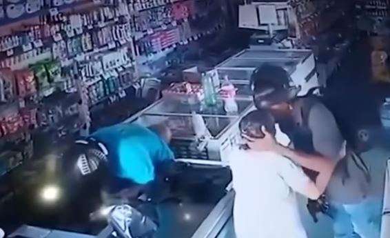The robbers stole around $240 in cash and a few items