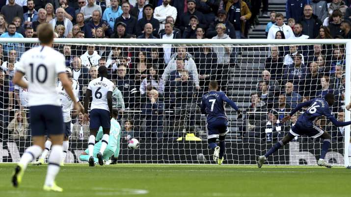 Watford's Abdoulaye Doucoure, 16 at 2nd right, celebrates
