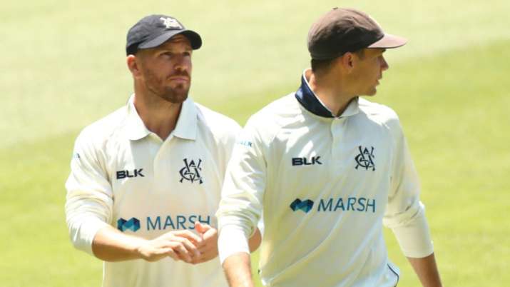 Aaron Finch Suffers Blow On Head During Sheffield Shield