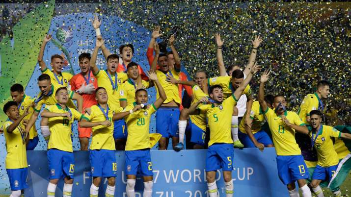 Brazil Beat Mexico To Win Fifa U 17 World Cup At Home Soccer News India Tv