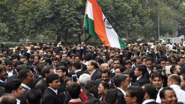 Work at the high court and lower courts was affected in most parts of Jammu