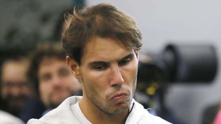 Rafael Nadal Withdraws From Paris Masters Semis Denis Shapovalov To Face Novak Djokovic In Final Tennis News India Tv