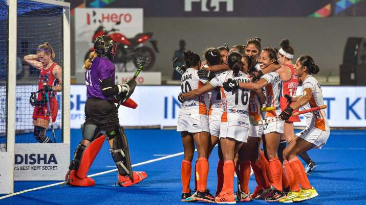 Hockey Olympics Qualifier, India vs USA, India women's hockey team