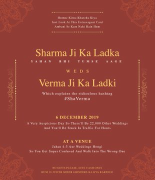 shaadi invitation card