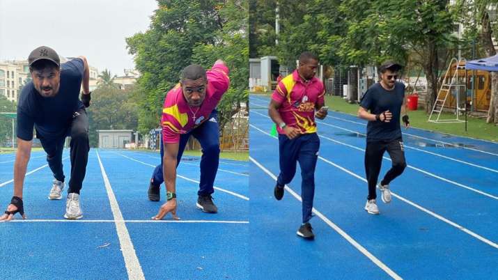Anil Kapoor amaican sprinter Yohan Blake