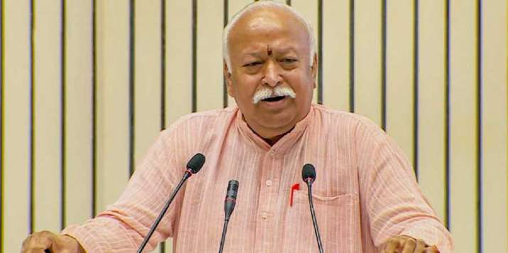 A file photo of RSS chief Mohan Bhagwat