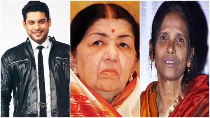 Sidharth Shukla, Ranu Mondal, Lata Mangeshkar in top 10