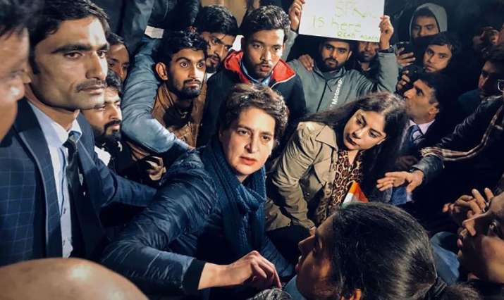 Priyanka Gandhi joins protesting students at India Gate, says citizenship law, NRC 'anti-poor'
