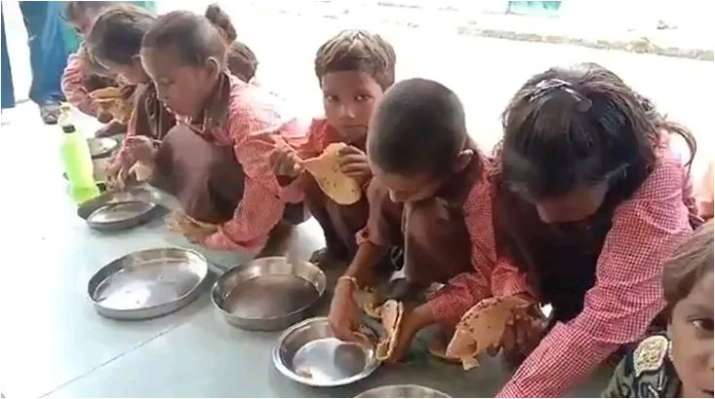 Clean chit to scribe booked after his video showed just 'namak-roti' served to students: UP Police