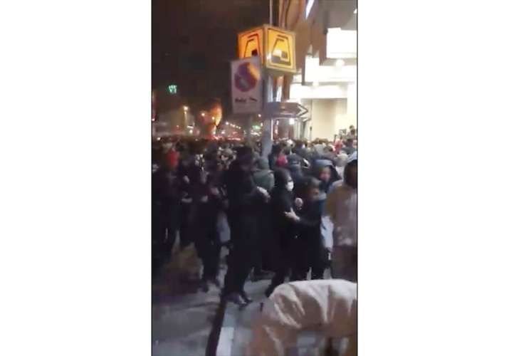 This image made from a Sunday, Jan. 12, 2020, video provided by the New York-based Center for Human