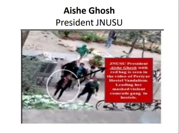 Delhi Police In Press Conference On JNU Violence Blames Aishe Ghosh ...