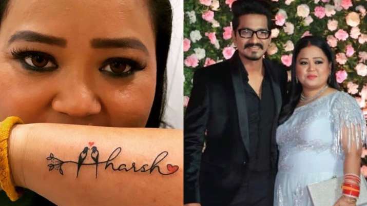 Bharti Singh Gets Husband Haarsh S Name Tattooed On Her Arm As Birthday Gift His Reaction Is The Cutest Tv News India Tv