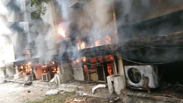 Fire breaks out at Delhi transport office; 8 firefighters