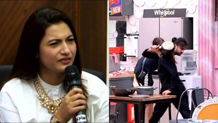 Bigg Boss 13: Gauahar Khan lashes out at Madhurima Tuli, says hitting Vishal with pan is not 'neeji