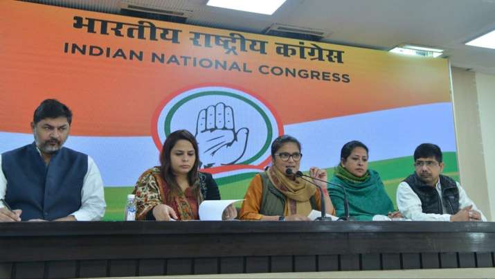All India Mahila Congress President Sushmita Dev (second