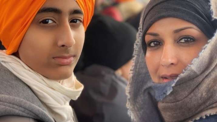 Sonali Bendre visits Amritsar’s Golden Temple on birthday with husband Goldie Behl, son Ranveer