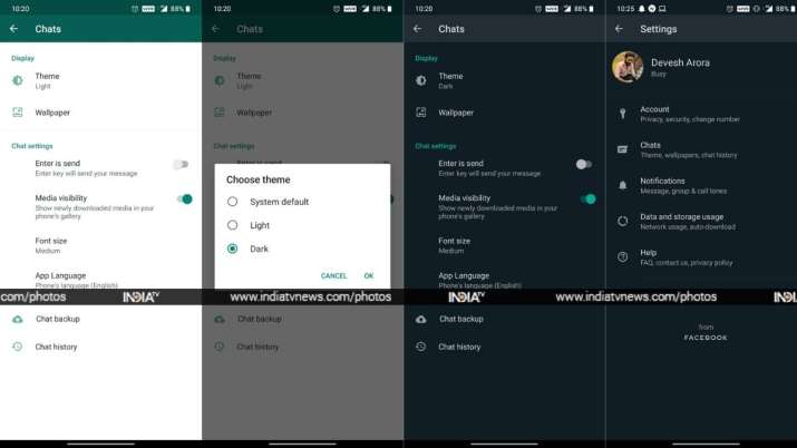 India Tv - How to enable dark mode, WhatsApp, Instagram, Twitter, YouTube, dark mode feature, dark mode update,