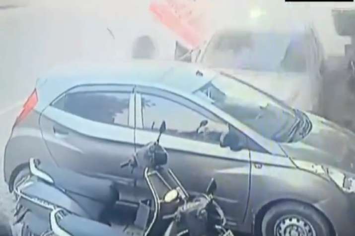 Yamunanagar, car accident, viral video