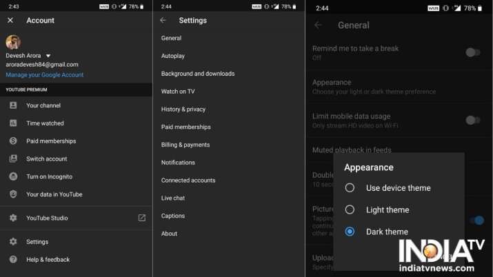 India Tv - How to enable dark mode, WhatsApp, Instagram, Twitter, YouTube, dark mode feature, dark mode update,