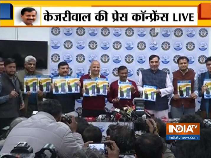 Aam Aadmi Party Releases Manifesto For Delhi Assembly Elections 2020