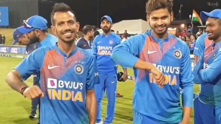 Yuzvendra Chahal, Shreyas Iyer recreate dance moves