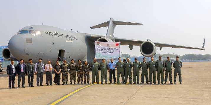 Coronavirus outbreak: Indian Air Force special aircraft delivers medical supplies to Wuhan
