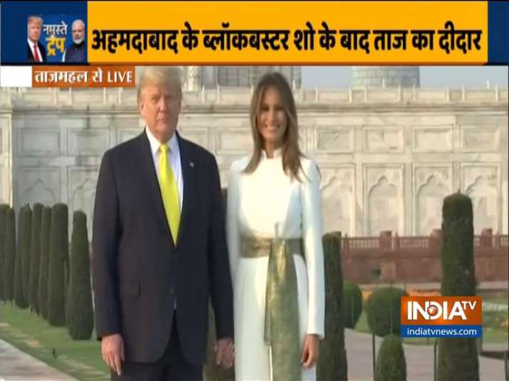 US President Donald Trump and the First Lady Melania Trump