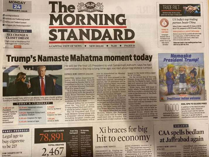 India Tv - donald trump, motera stadium, trump india visit trump melania, donald trump india visit, donald tru