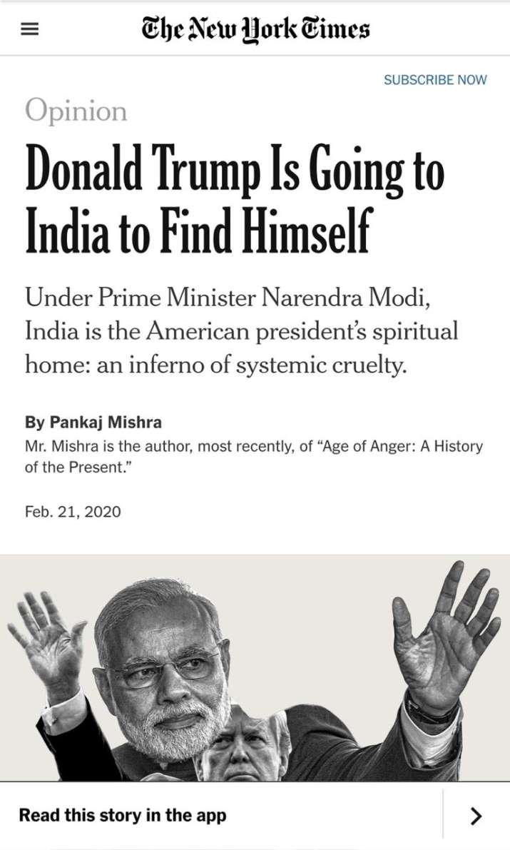 India Tv - The New York Times