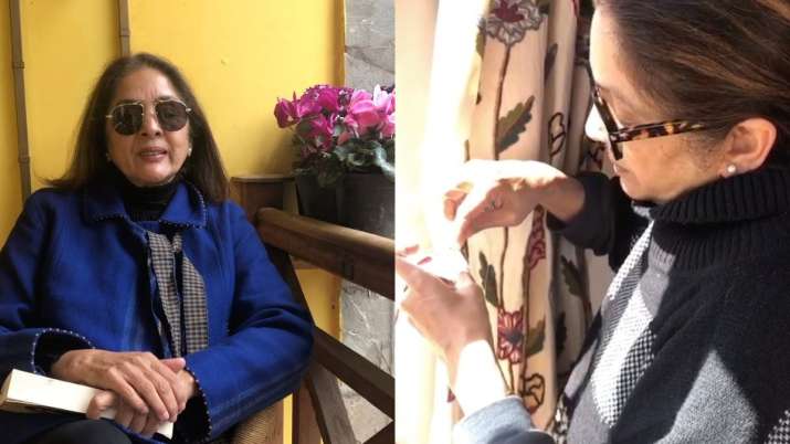 COVID-19 effect: Unable to call tailor, Neena Gupta sews home curtains. Watch video