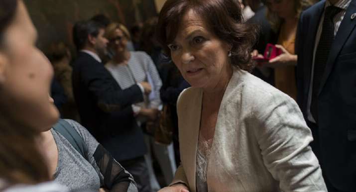 Spain's deputy Prime Minister Carmen Calvo (file photo)
