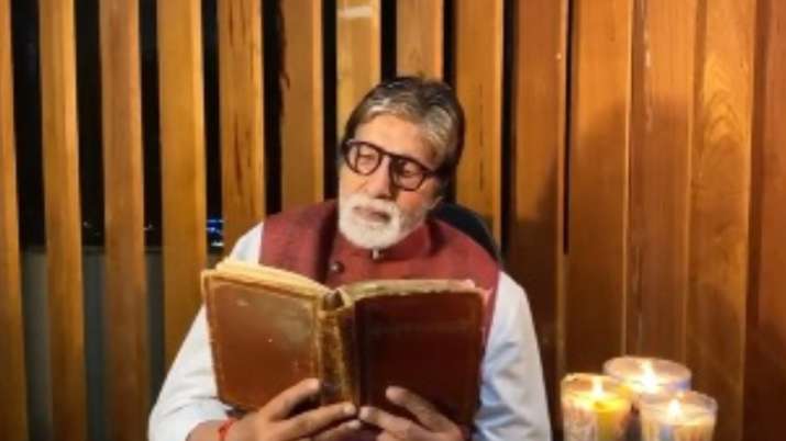 Amitabh Bachchan gets emotional as he reminisces father Harivansh Rai Bachchan's poem. Watch video