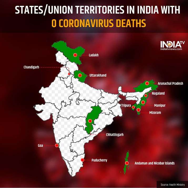 12 Indian States Union Territories With No Covid 19 Deaths