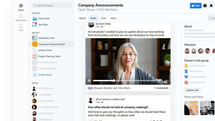 Now draft posts for bosses on Workplace from Facebook | Technology News - India TV