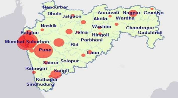 Pune To Nagpur Map Coronavirus: Maharashtra Becomes First State To Cross 1,000-Mark; Mumbai,  Pune Worst-Hit. Check Full List | India News – India Tv