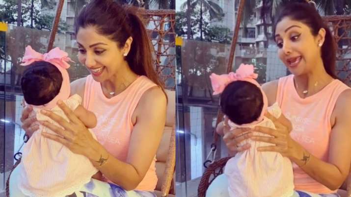 Shilpa Shetty surprises fans with adorable video with daughter Samisha ...