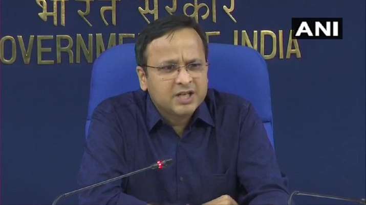 Luv Agarwal at the government's daily press conference