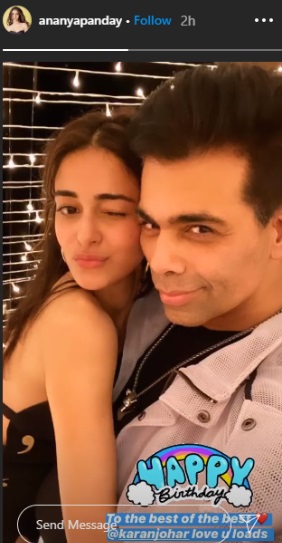 India Tv - Ananya Panday's birthday wish for Karan Johar