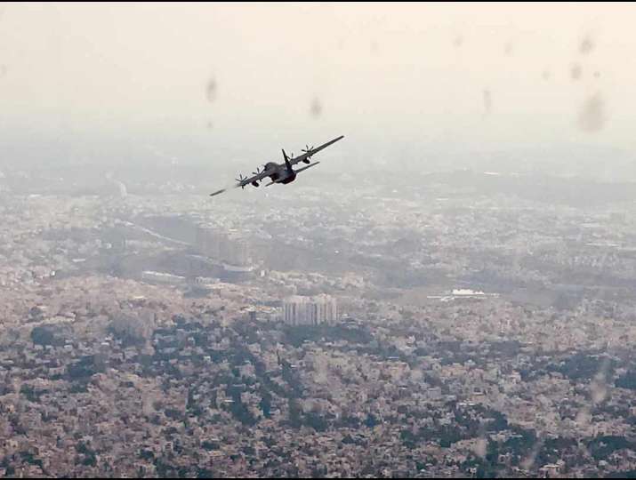 India Tv - Armed forces, Flypast, corona warriors