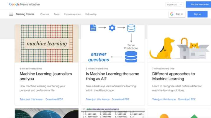 google machine learning software