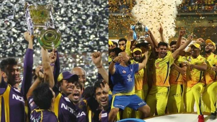 This Day That Year Tale Of Two Ipl Finals Kkr Bag Maiden Title In 12 Csk Claim Their 3rd Title In 18 Cricket News India Tv