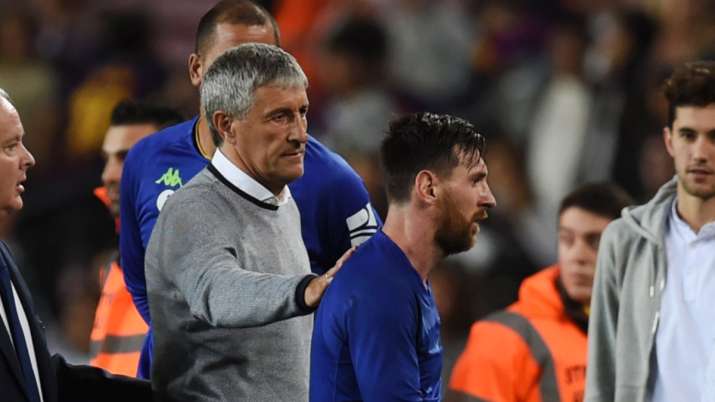 Quique Setien responds to Lionel Messi's 'Barca cannot win UCL' remark