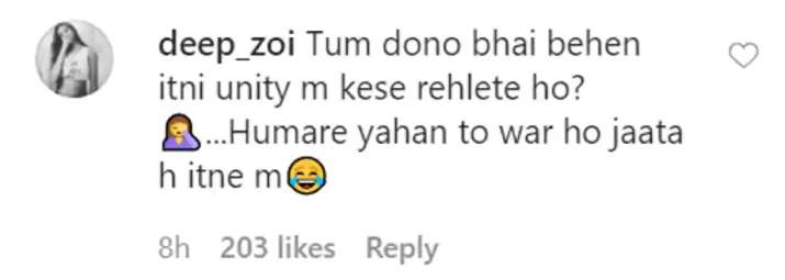 India Tv - Comments on Ibrahim and Sara's recent photo