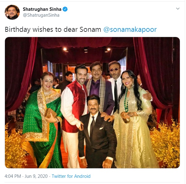 Sonam Kapoor Where Are You Twitterati Has Fun Day After Shatrughan