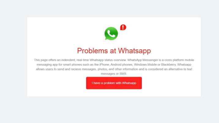 whatsapp down detector