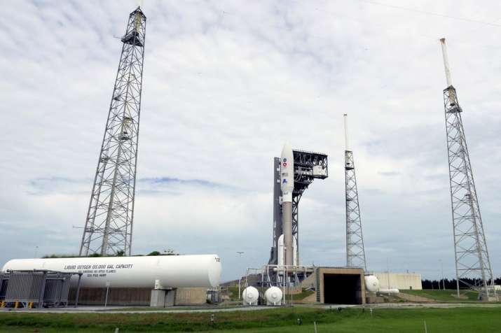 India Tv - A United Launch Alliance Atlas V rocket stands ready for launch on pad 41 at the Cape Canaveral Air 