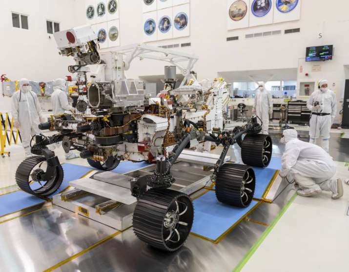 India Tv - In this Dec. 17, 2019, file photo made available by NASA, engineers watch the first driving test for